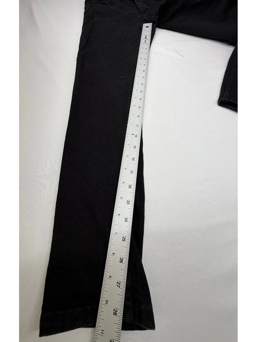 New Look Men's Skinny Jeans Slim Fit Stretch Mid-Rise Zip Fly  Size 28 Black